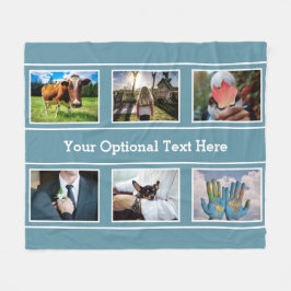 UW 6 FOTO'S & TEKST-dekens Fleece Deken