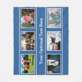 UW 6 FOTO'S & TEKST-dekens Fleece Deken (Voorkant)