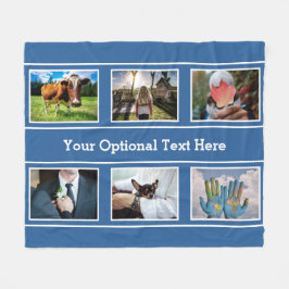 UW 6 FOTO'S & TEKST-dekens Fleece Deken