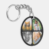 Uw 8 foto's dubbelzijdig acrylhoudend Sleutelhange Sleutelhanger (Voorkant Links)