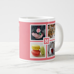 UW 8 FOTO'S EN MONOGRAM-mokken Grote Koffiekop