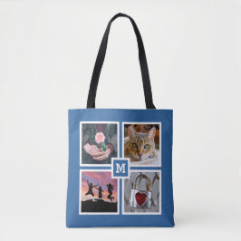 UW 8 FOTO'S EN MONOGRAM-tassen Tote Bag