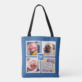 UW 8 FOTO'S EN MONOGRAM-tassen Tote Bag