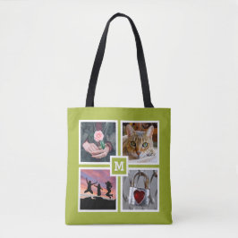 UW 8 FOTO'S EN MONOGRAM-tassen Tote Bag