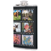 UW 8 FOTO'S in maatkolf voor "filmstrips" Heupfles (Links)