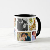 Uw 8 foto's met Sjabloon gecoate Mok (Voorkant rechts)