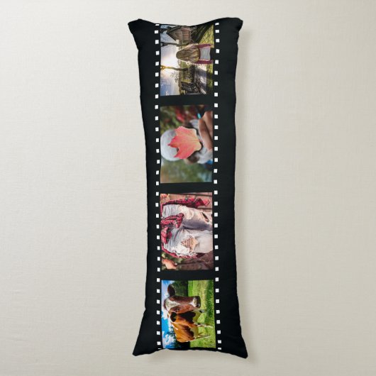 UW 8 PHOTOS aangepaste sjabloon body kussen (Voorkant Verticaal)