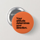 UW AANDACHT BEPAALT UW RICHTSNOEREN RONDE BUTTON 5,7 CM (Voorkant /achterkant)