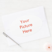 Uw aangepast Afbeelding Ovale Sticker (Envelop)