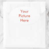 Uw aangepast Afbeelding Ovale Sticker (Tas)