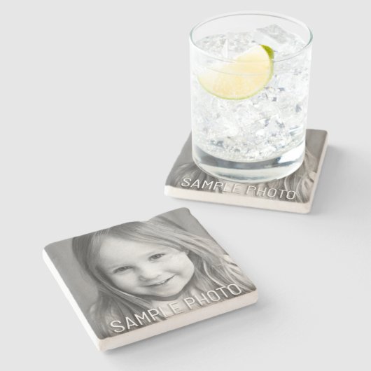 Uw aangepast afbeelding stenen onderzetter (Zijkant)