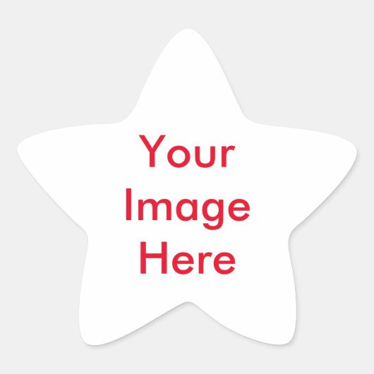 Uw aangepast Afbeelding Ster Sticker (Voorkant)