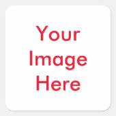 Uw aangepast Afbeelding Vierkante Sticker (Voorkant)