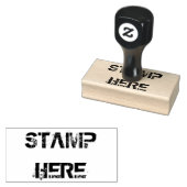 Uw aangepaste 1,5-inch x 3-inch rubberen stempel (Gestempeld)