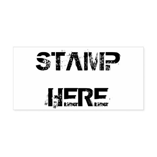 Uw aangepaste 1,5-inch x 3-inch rubberen stempel (Afrduk)