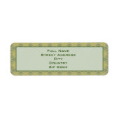 Uw aangepaste Adresetiketten Etiket (Voorkant)