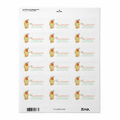 Uw aangepaste adreslabels etiket (Full Sheet)