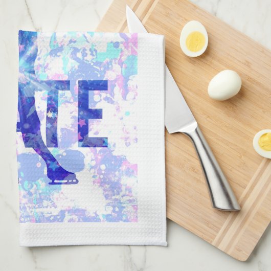 Uw aangepaste Afbeelding Cijfer Skipe Blade wissen Theedoek (Quarter Fold)