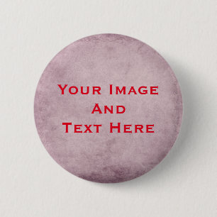 Uw aangepaste afbeelding en tekst gepersonaliseerd ronde button 5,7 cm