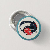 Uw aangepaste Afbeelding en tekst persoonlijke But Ronde Button 3,2 Cm (Voorkant /achterkant)