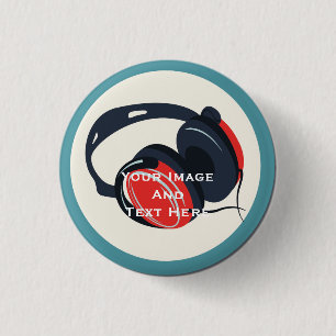 Uw aangepaste Afbeelding en tekst persoonlijke But Ronde Button 3,2 Cm