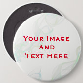 Uw aangepaste Afbeelding en tekst persoonlijke But Ronde Button 6,0 Cm (Voorkant /achterkant)