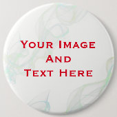 Uw aangepaste Afbeelding en tekst persoonlijke But Ronde Button 6,0 Cm (Voorkant)
