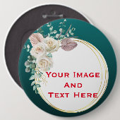 Uw aangepaste Afbeelding en tekst persoonlijke But Ronde Button 6,0 Cm (Voorkant /achterkant)