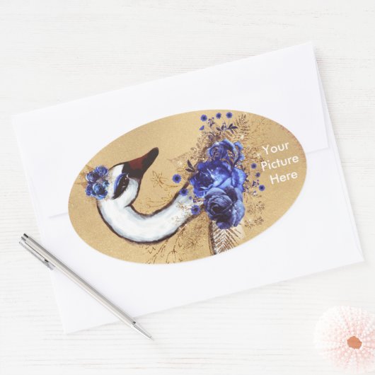 Uw aangepaste Afbeelding Oval Sticker (Envelop)