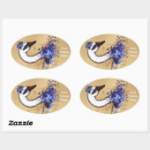 Uw aangepaste Afbeelding Oval Sticker (Vel)