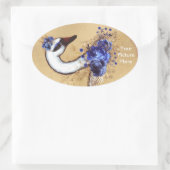 Uw aangepaste Afbeelding Oval Sticker (Tas)