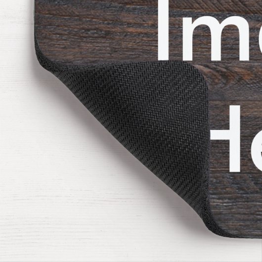 Uw aangepaste Afbeelding Square Wood Muismat (Hoek)