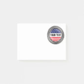 Uw aangepaste Amerikaanse Button Post-it® Notes (Voorkant)