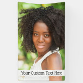 UW aangepaste banner Foto en Tekst (Verticaal)