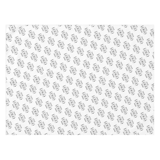 Uw Aangepaste bedrijfs bevordering van de Logo Tafelkleed (Voorkant (Horizontaal))