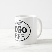 Uw aangepaste bedrijfslogo koffiemok (Voorkant rechts)