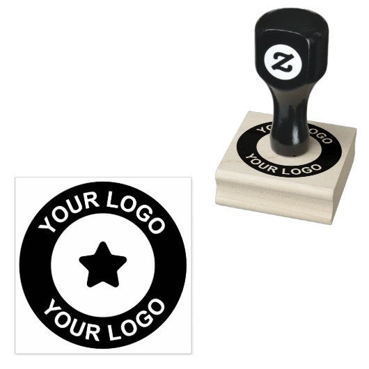 Uw aangepaste bedrijfslogo rubberstempel (Gestempeld)