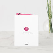 Uw aangepaste bericht Meisjes roze basketbal verja Kaart (Achterkant)