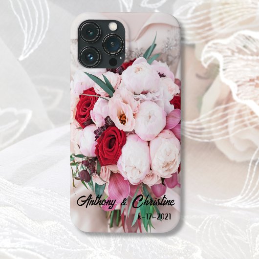 Uw aangepaste bruiloft boeket foto Case-Mate iPhone case
