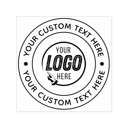 Uw aangepaste Business Logo Self Inking Rubber Sta Zelfinktende Stempel (Design)