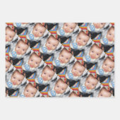 Uw Aangepaste drie fotopatroon aanpassen Inpakpapier Vel (Voorkant)