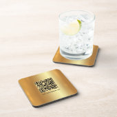 Uw aangepaste elegante moderne Sjabloon QR Code Go Bier Onderzetter (Rechterzijde)