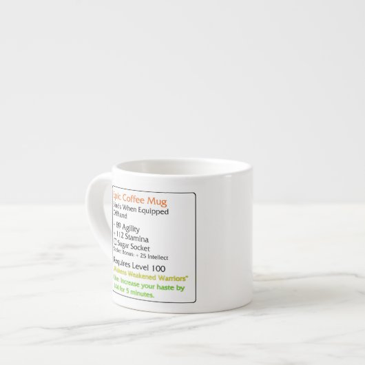 Uw aangepaste Espresso-Mok wit Espresso Kop (Links)