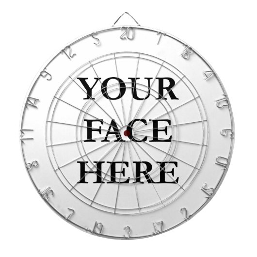 UW aangepaste FACE-foto Dartbord (Voorkant)