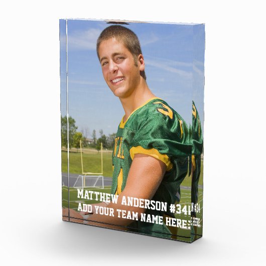 Uw aangepaste Football of uw sport Fotoblokken (Rechts)