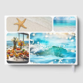 Uw aangepaste foto Collage Beach House Gastenboek (Achterkant)