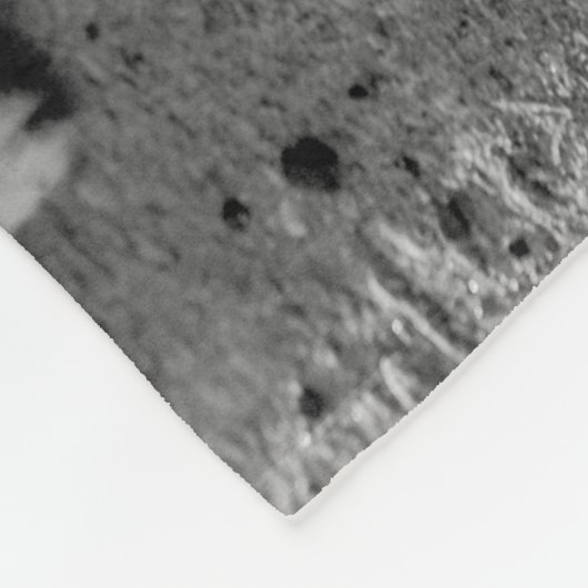 Uw aangepaste foto- en faux-marmertextuur met blau fleece deken (Hoek)