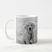 Uw aangepaste foto- en faux-marmertextuur met roze koffiemok (Links)