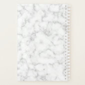 Uw aangepaste foto- en faux-marmertextuur met roze planner (Achterkant)