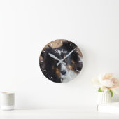 Uw aangepaste foto en tekst en elke kleurenklok ronde klok (Huis)